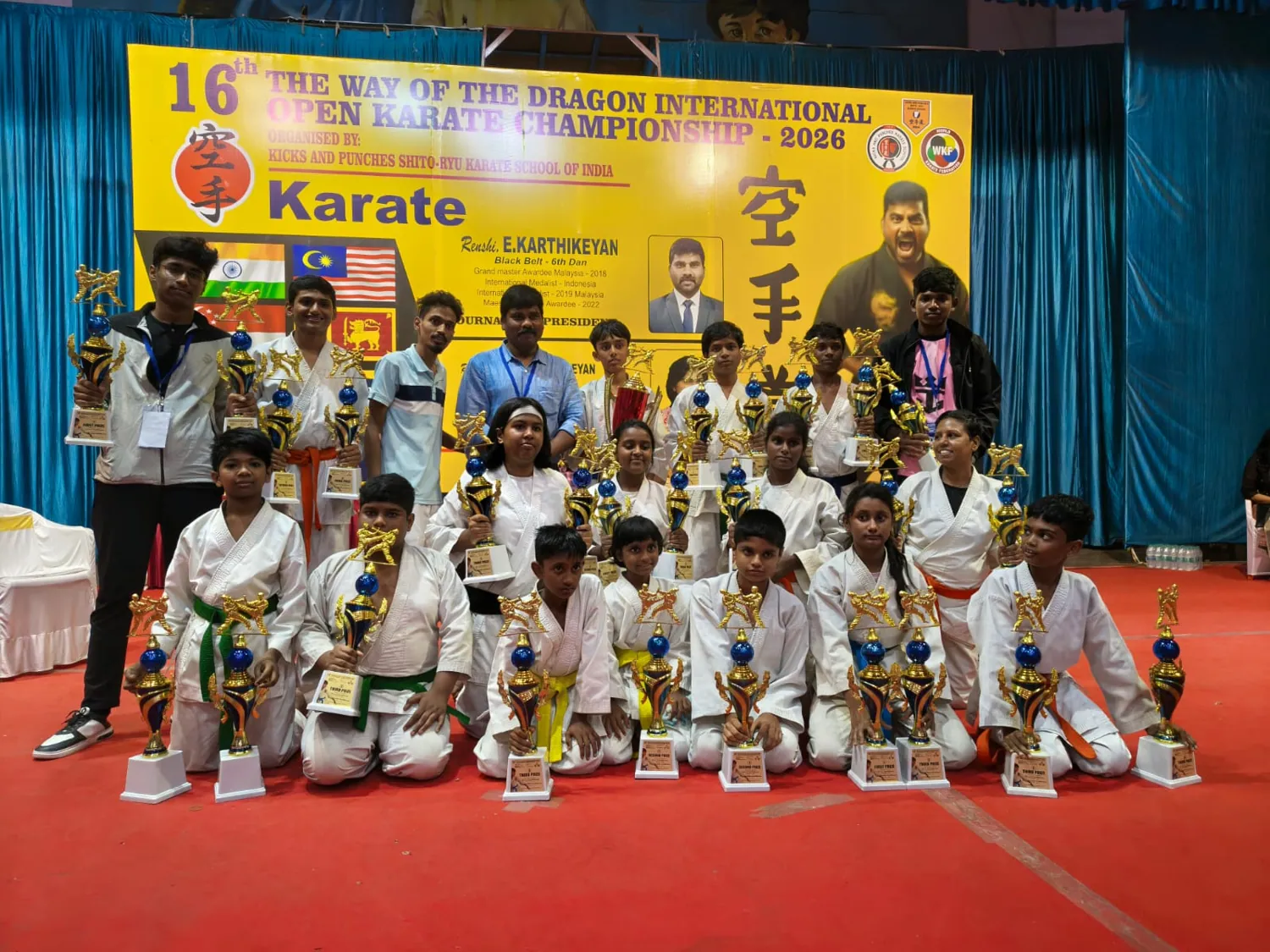 Karate championship group photograph